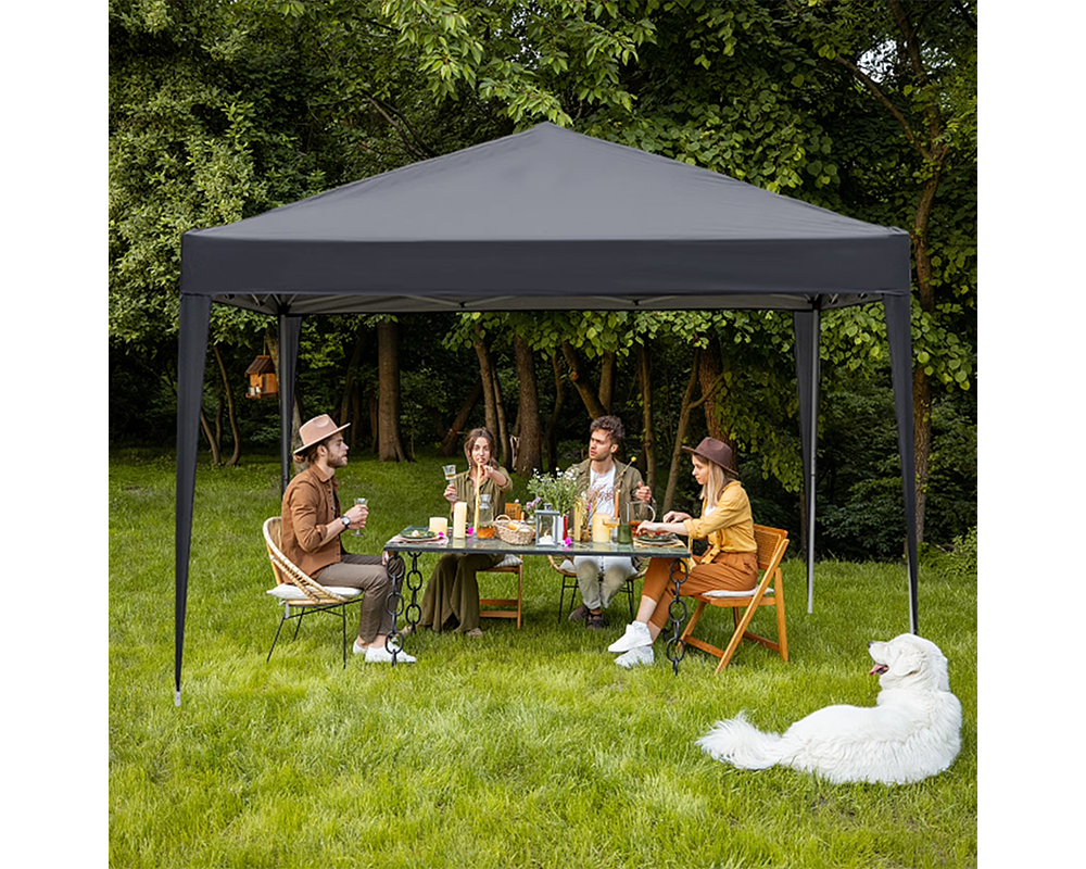 Foldable Outdoor Pop Up Gazebo 3x3M with Side Panels