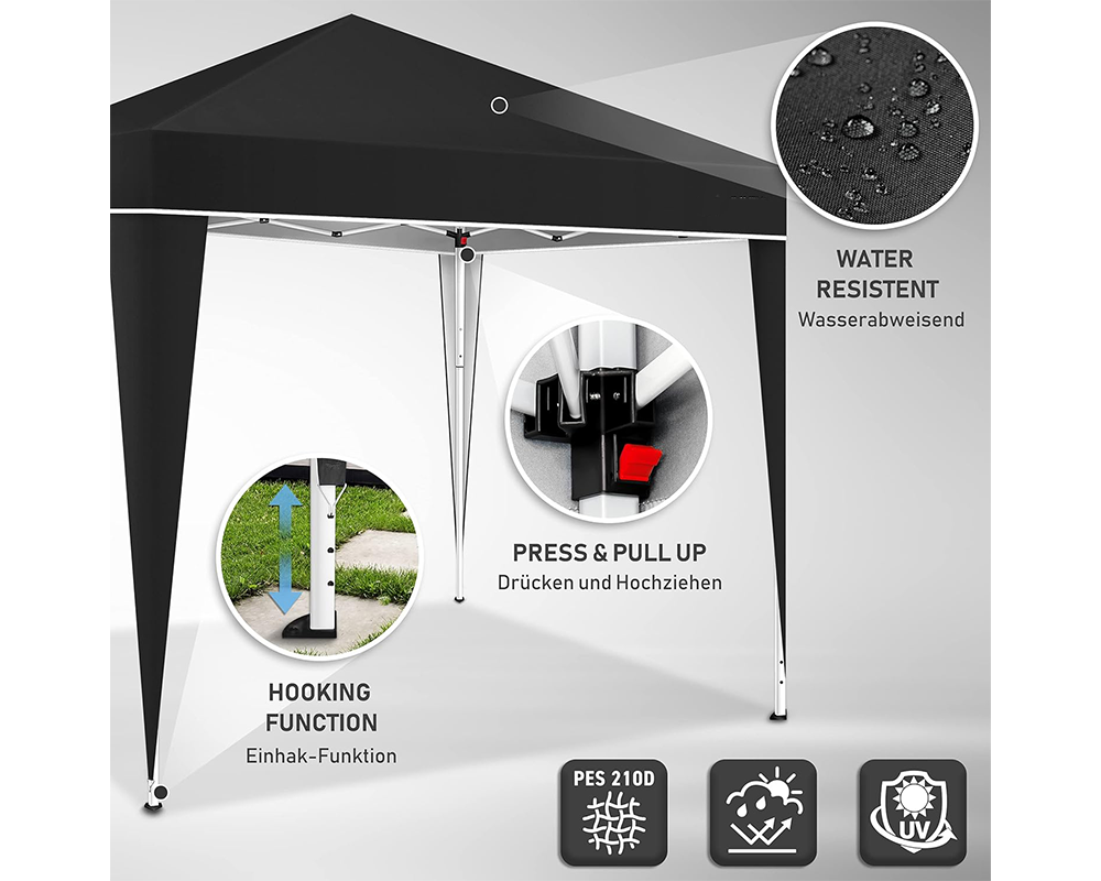 Portable Folding Garden Gazebo 3x3M Outdoor Shelter