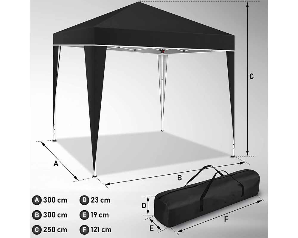 Portable Folding Garden Gazebo 3x3M Outdoor Shelter