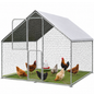 Walk In Chicken Run with Waterproof UV Resistant Cover for Chickens Ducks Rabbits and Small Pets