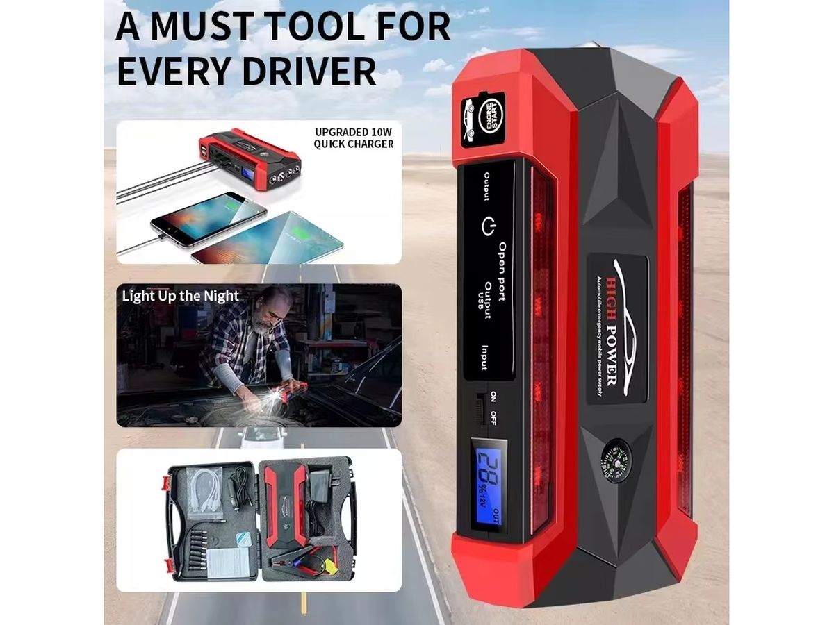 Portable 12V Battery Booster Power Bank Emergency Starter