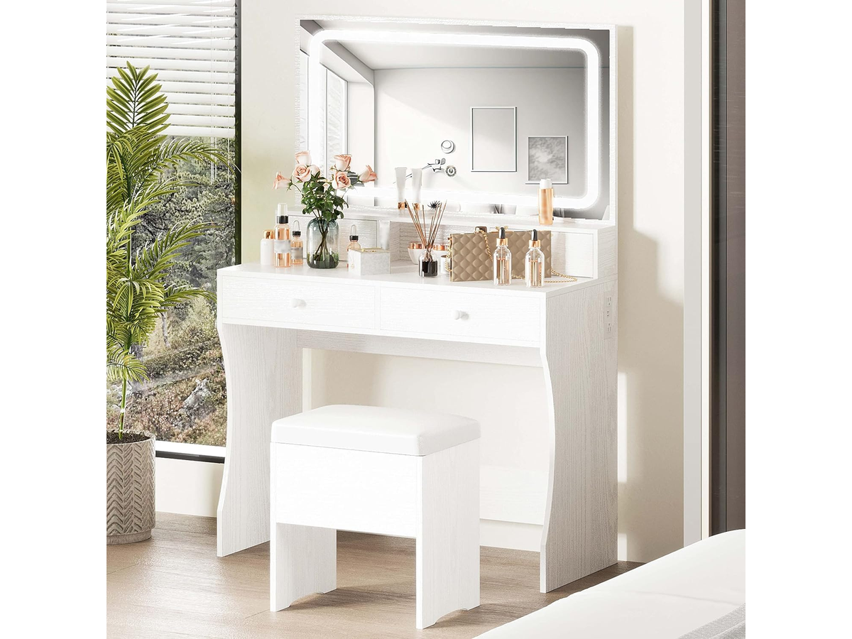 LED Dressing Table with Mirror
