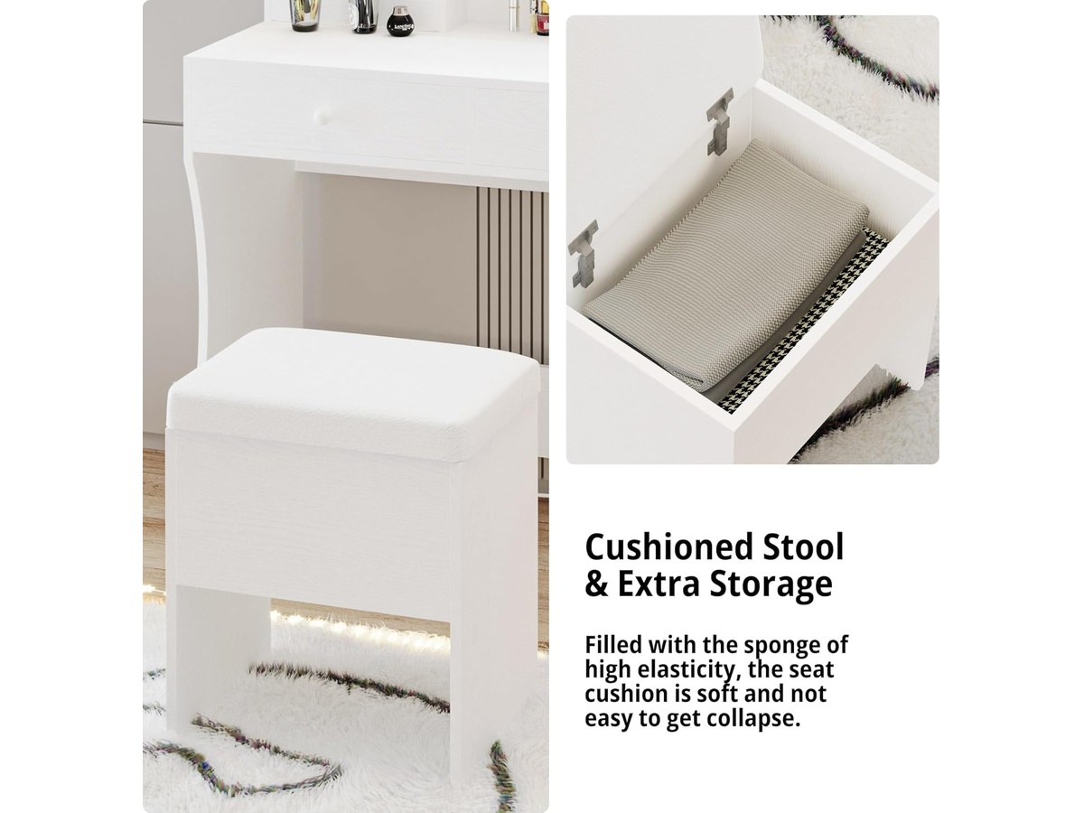 LED Dressing Table with Mirror