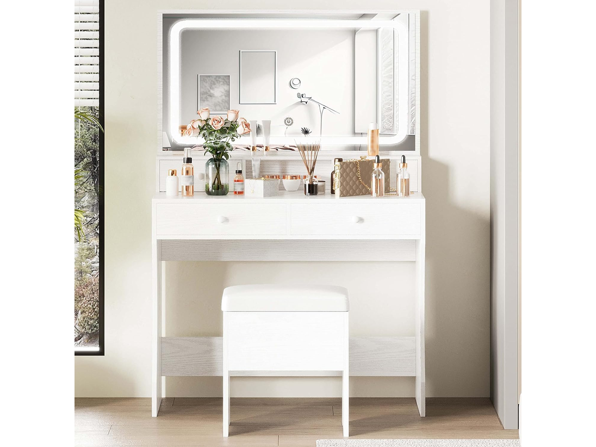 LED Dressing Table with Mirror