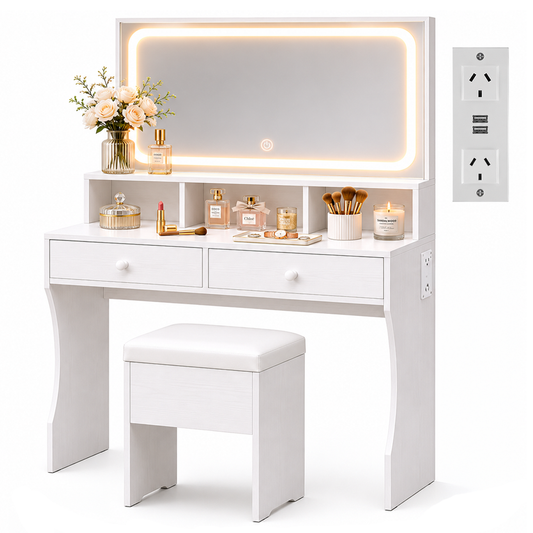 LED Dressing Table with Mirror