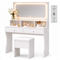 LED Dressing Table with Mirror