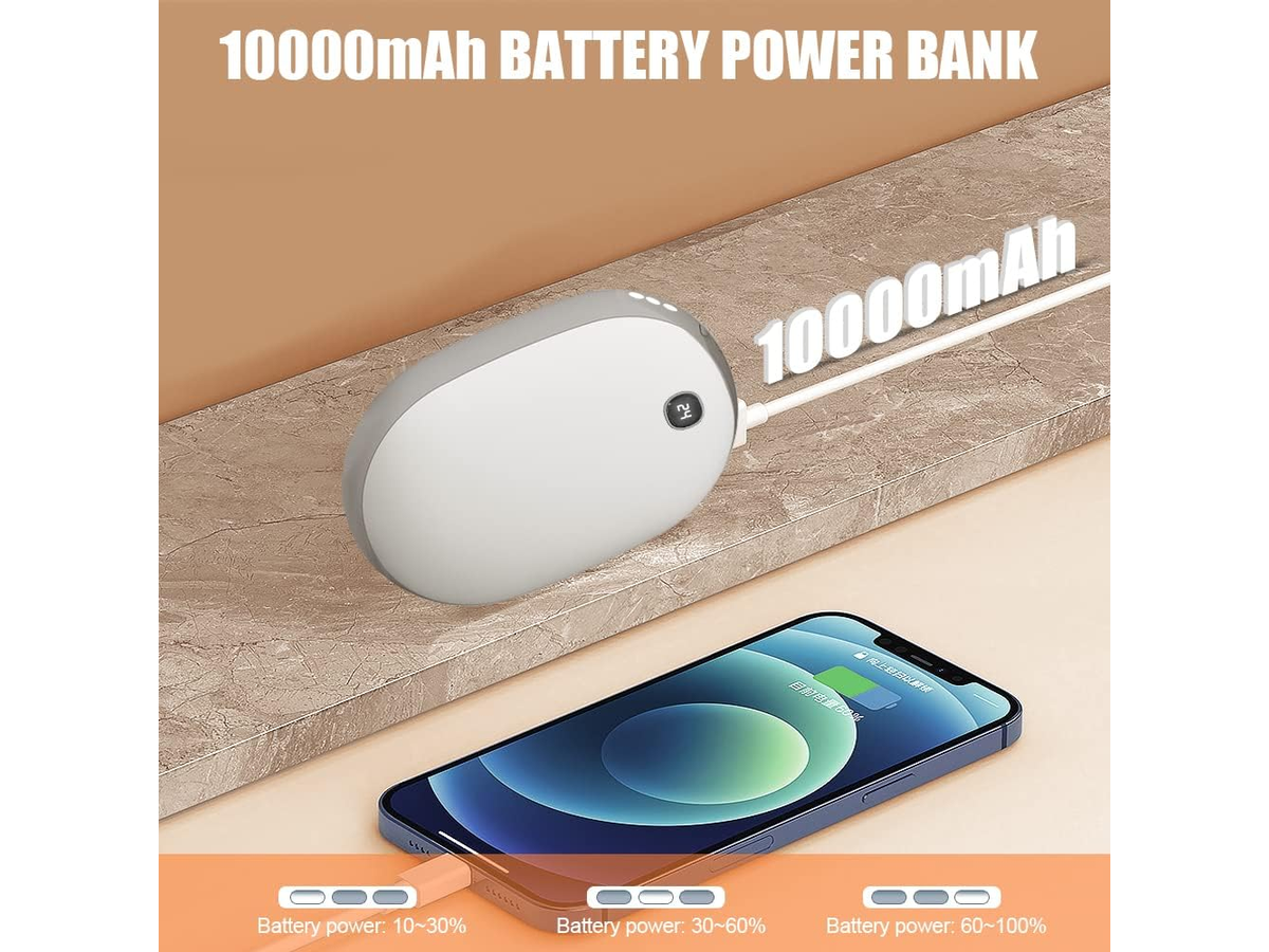Rechargeable Hand Warmer Power bank 10000mAh Portable Pocket Power Bank