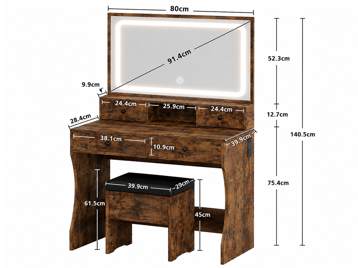 Dressing Table with Mirror
