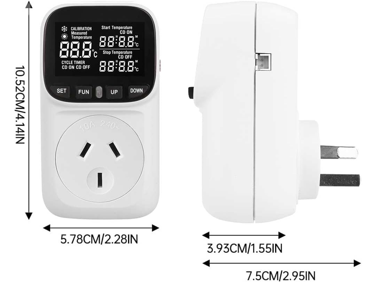 Digital Temperature Controller Smart Thermostat Plug with Timer