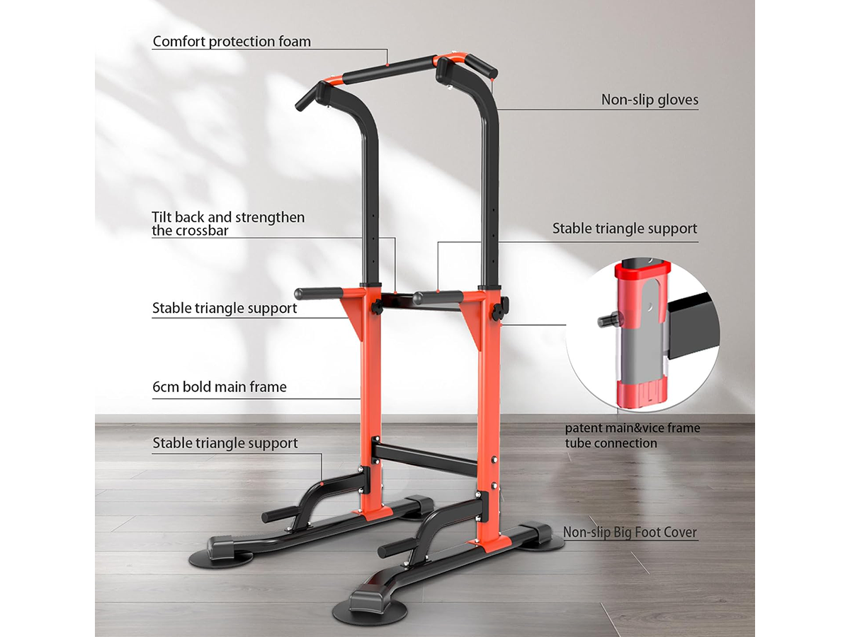 Power Tower Pull Up Bar Dip Station