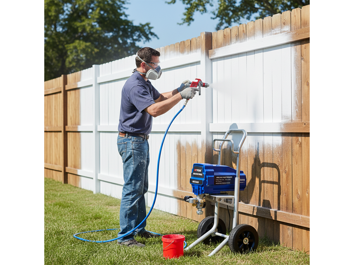 Airless Paint Sprayer 1800W Electric Paint Spray Machine 2900 PSI High Pressure Paint Sprayer