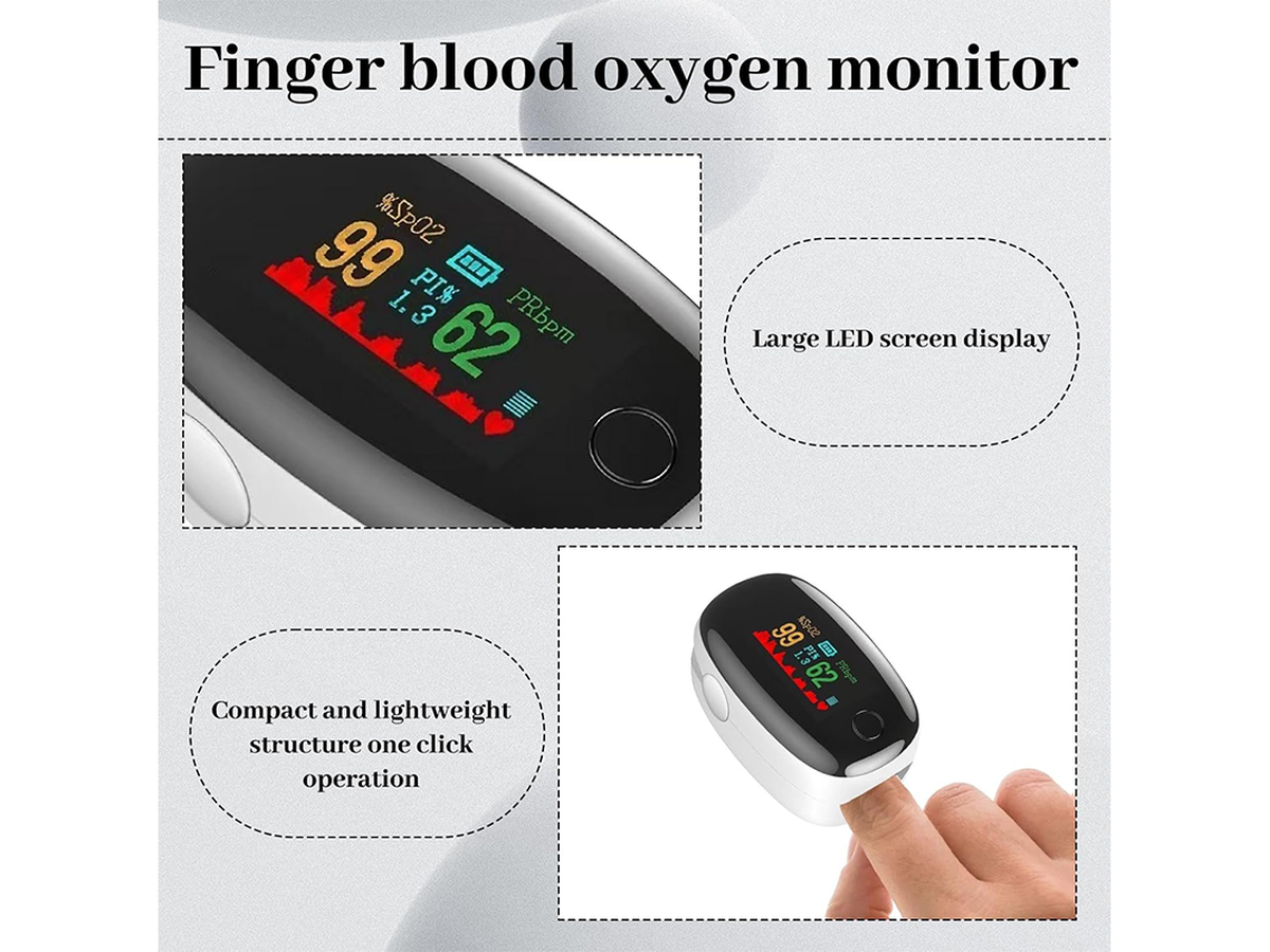 Finger Pulse Oximeter Professional Blood Oxygen Monitor