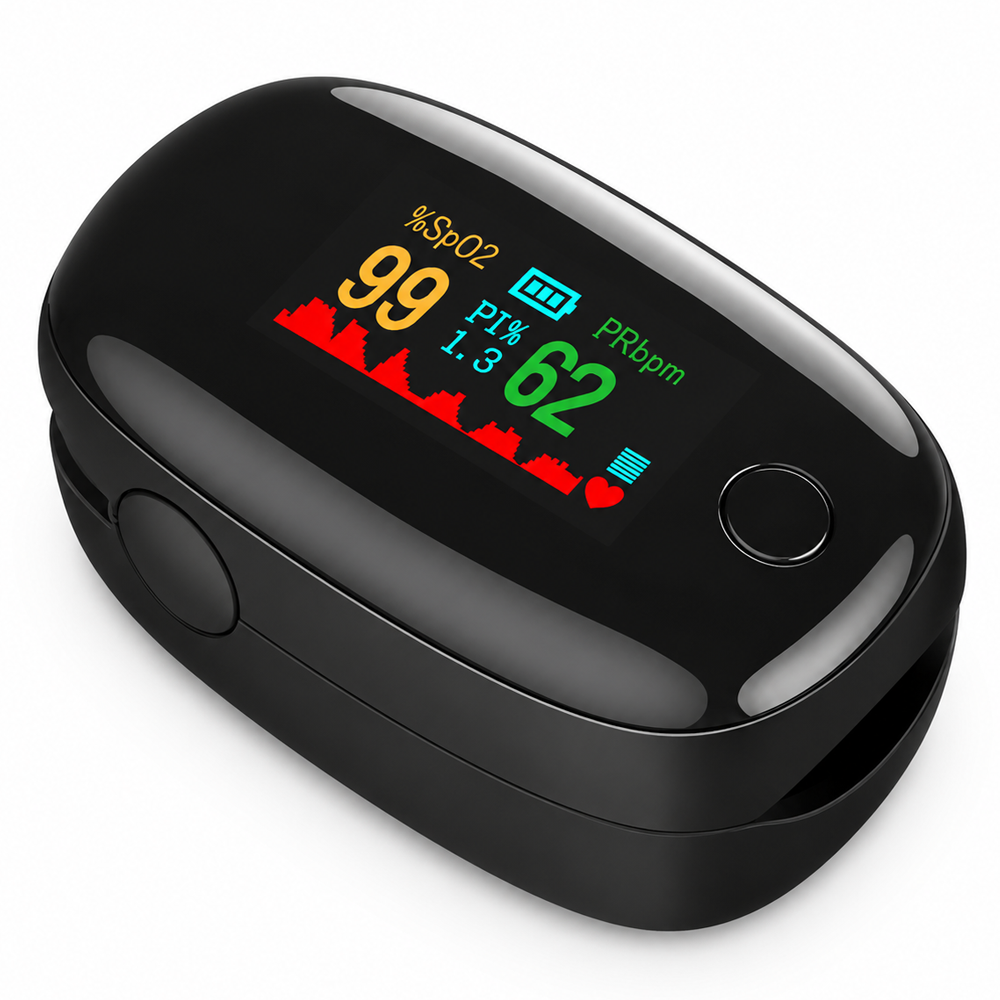 Fingertip Pulse Oximeter Portable Blood Oxygen Monitor