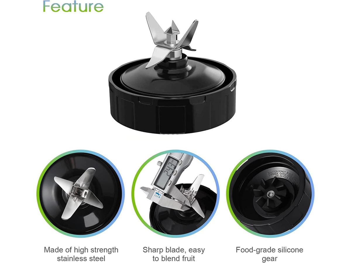 2PCS Nutri Ninja Extractor Blade 7 Fin Replacement Blender Blade