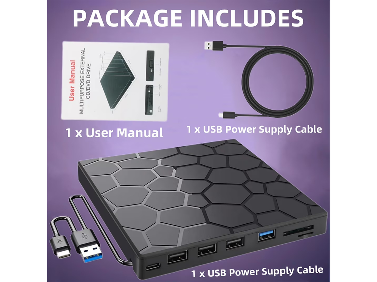 External CD DVD Drive USB 3.0 Burner