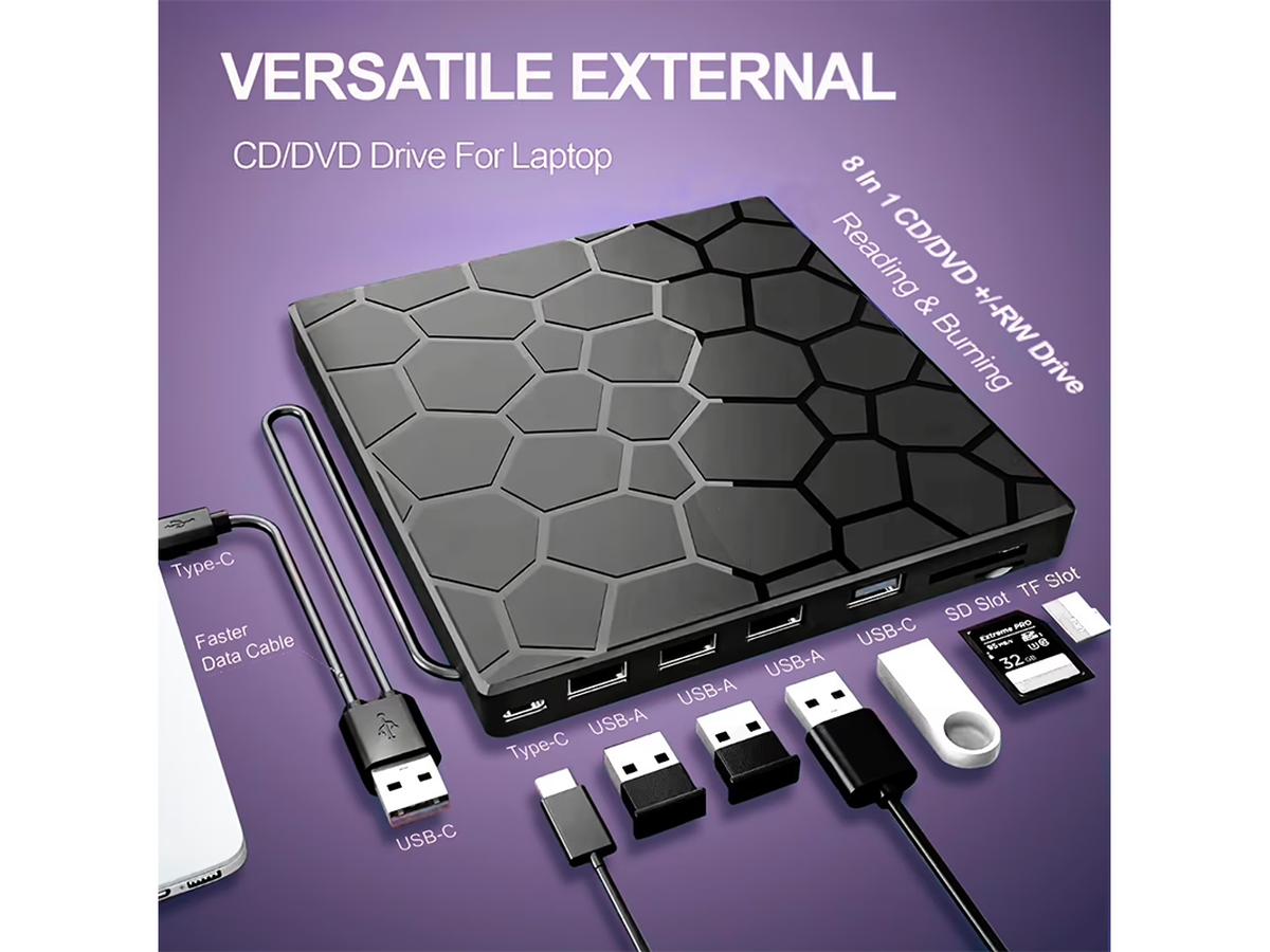 External CD DVD Drive USB 3.0 Burner