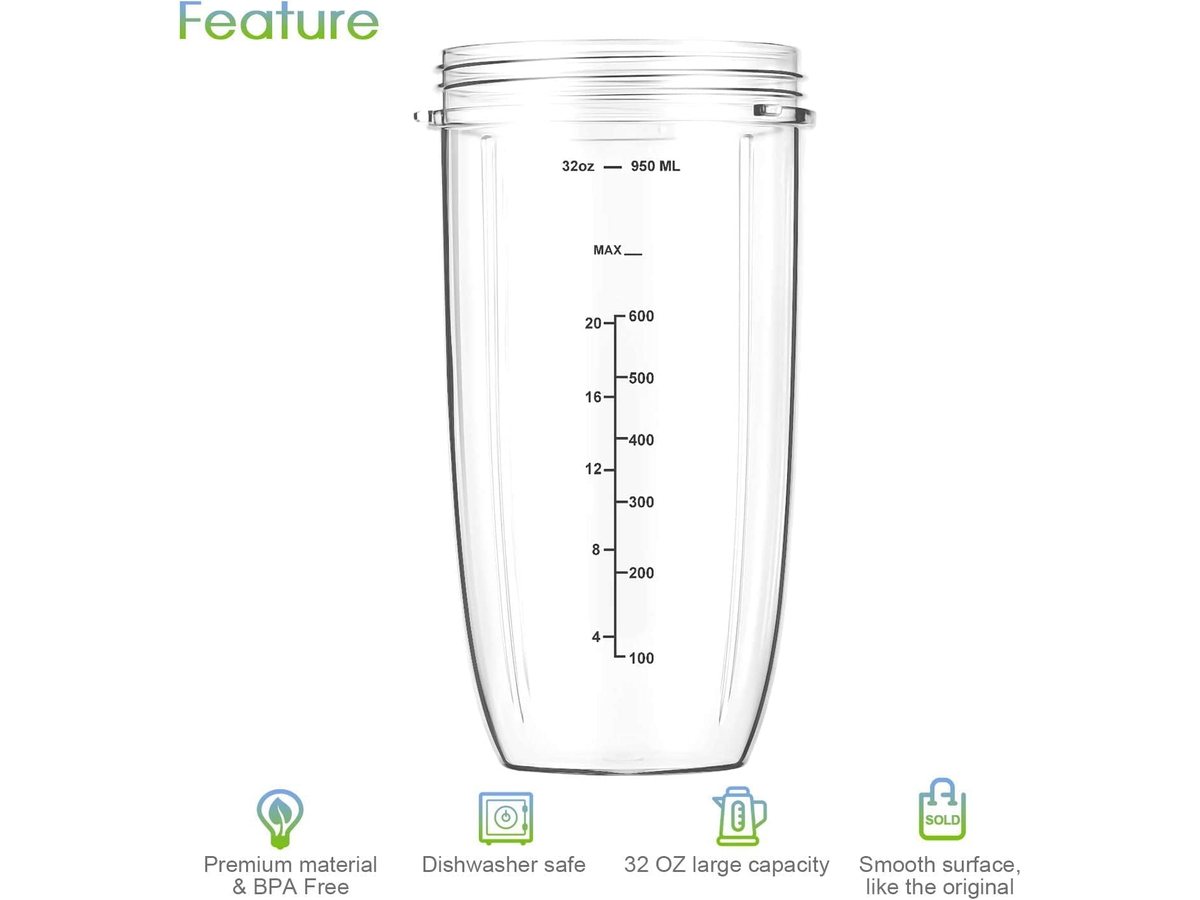 Nutribullet Blender Cups Blade Replacement Set 7 Piece Accessory Kit