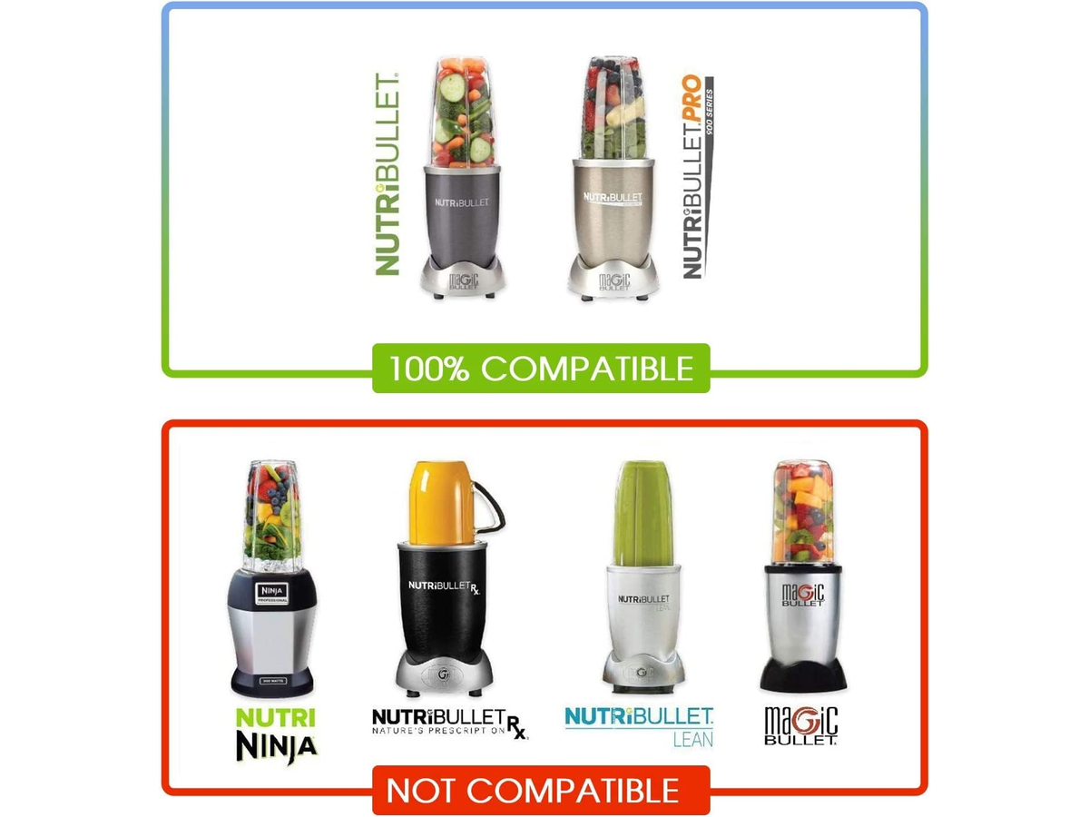 Nutribullet Blender Cups Blade Replacement Set 7 Piece Accessory Kit