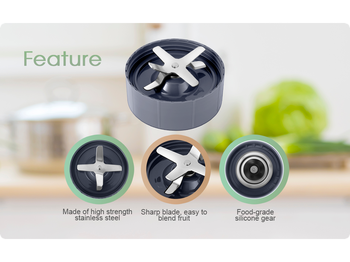 Nutribullet Blender Cups Blade Replacement Set 7 Piece Accessory Kit