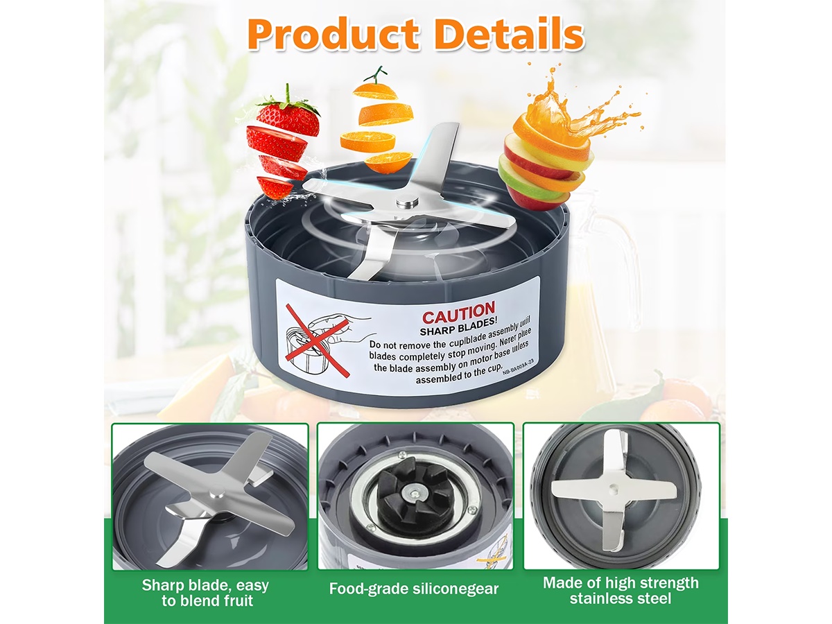 Nutribullet Blade 2 Pack Replacement Extractor Blade Set for 600W & 900W Blenders