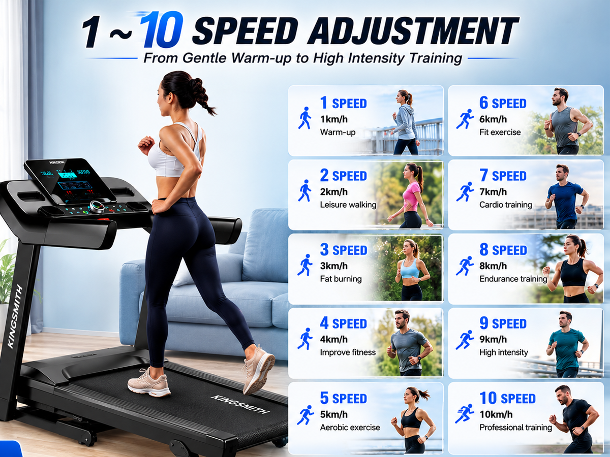 2HP Incline Treadmill Home Folding Running Treadmill