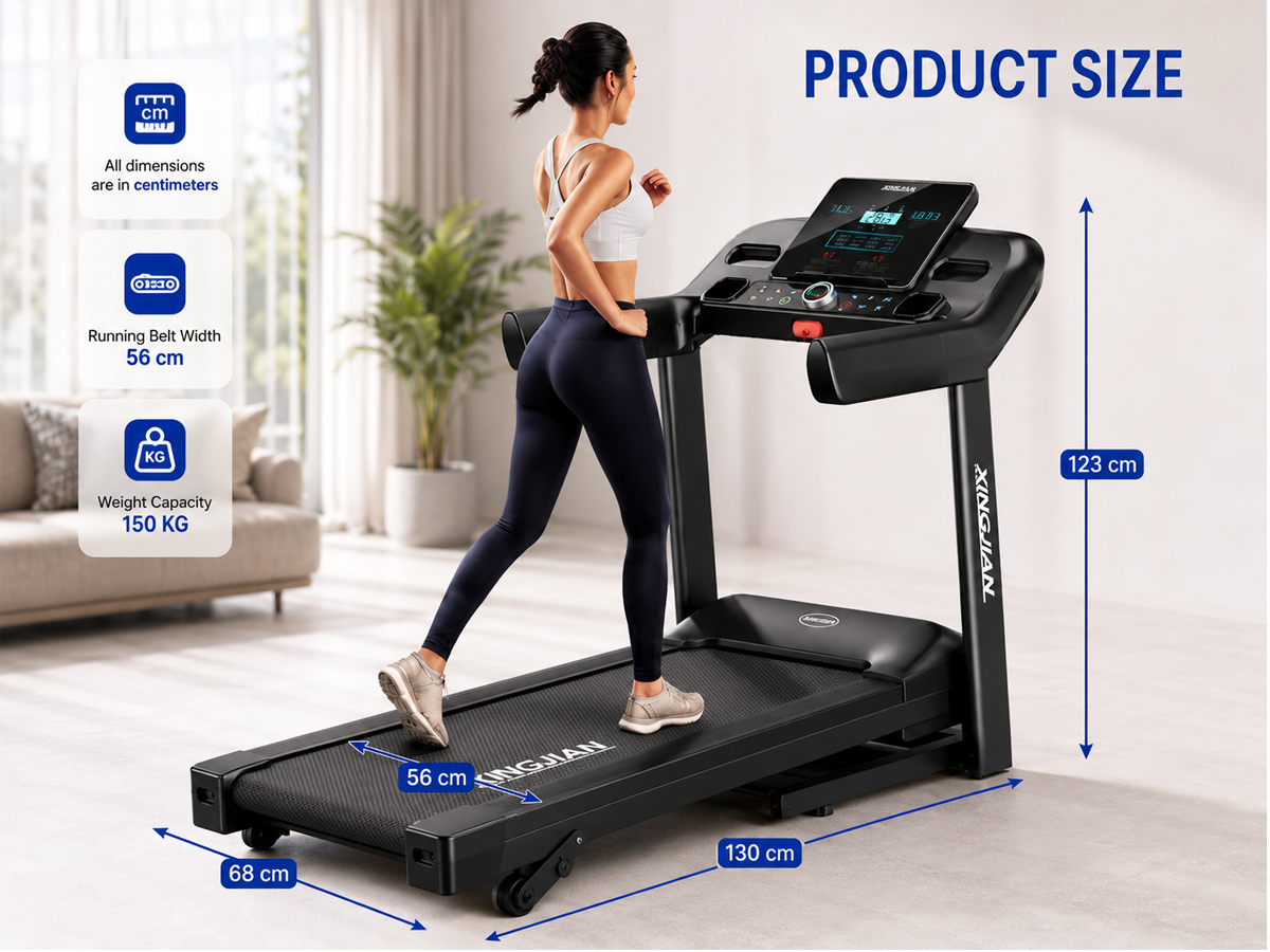 2HP Incline Treadmill Home Folding Running Treadmill
