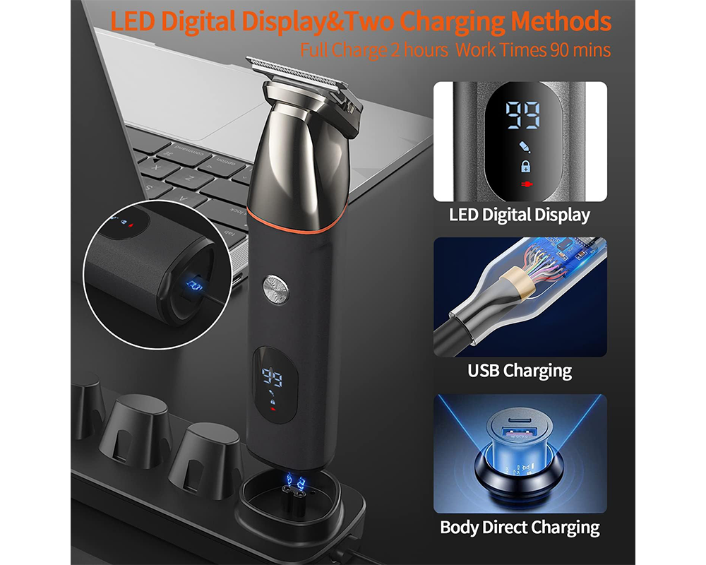 Cordless Grooming Trimmer - Multifunction Rechargeable Grooming Kit