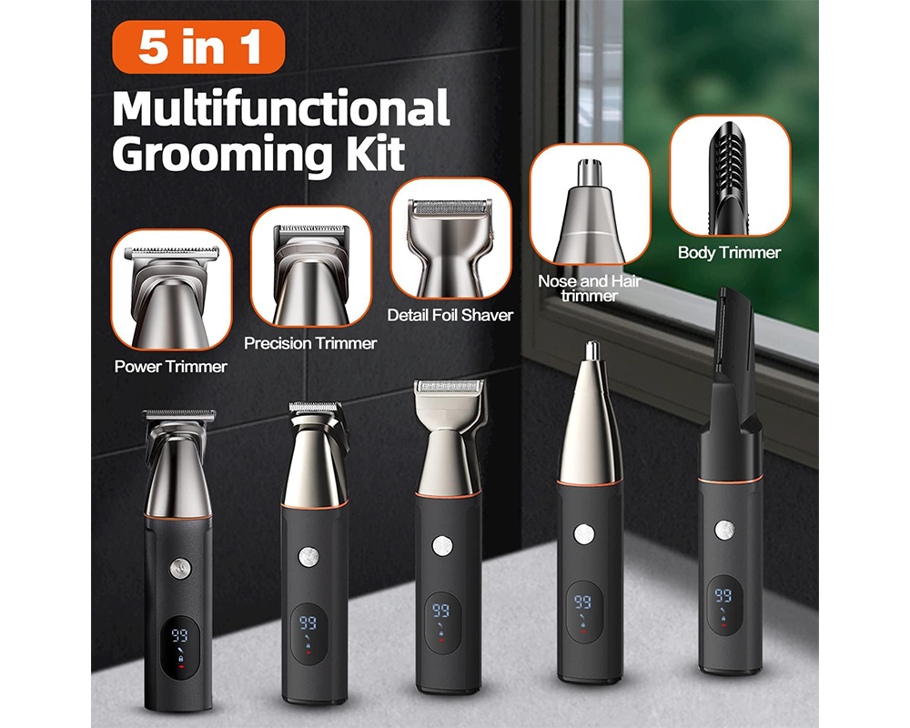 Cordless Grooming Trimmer - Multifunction Rechargeable Grooming Kit