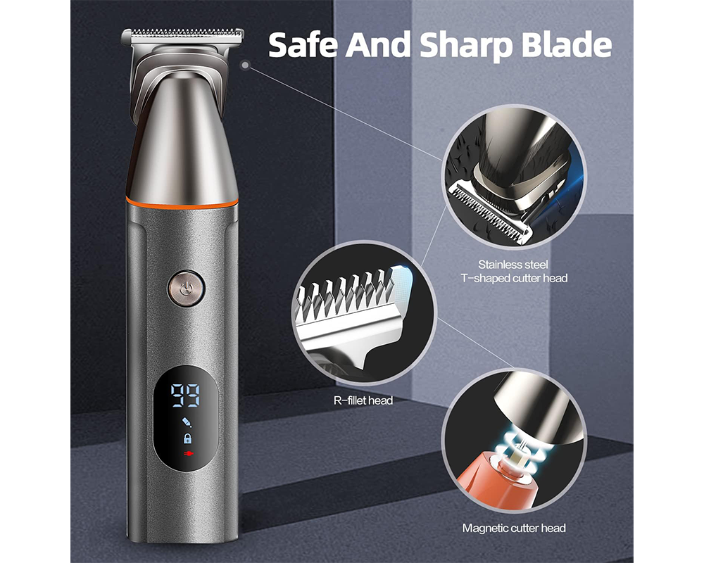 Cordless Grooming Trimmer - Multifunction Rechargeable Grooming Kit