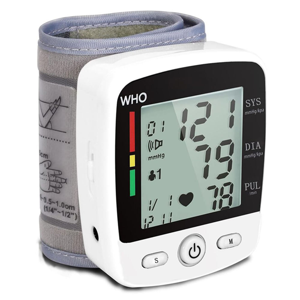 Blood Pressure Monitor Automatic Wrist BP Monitor with USB Charging