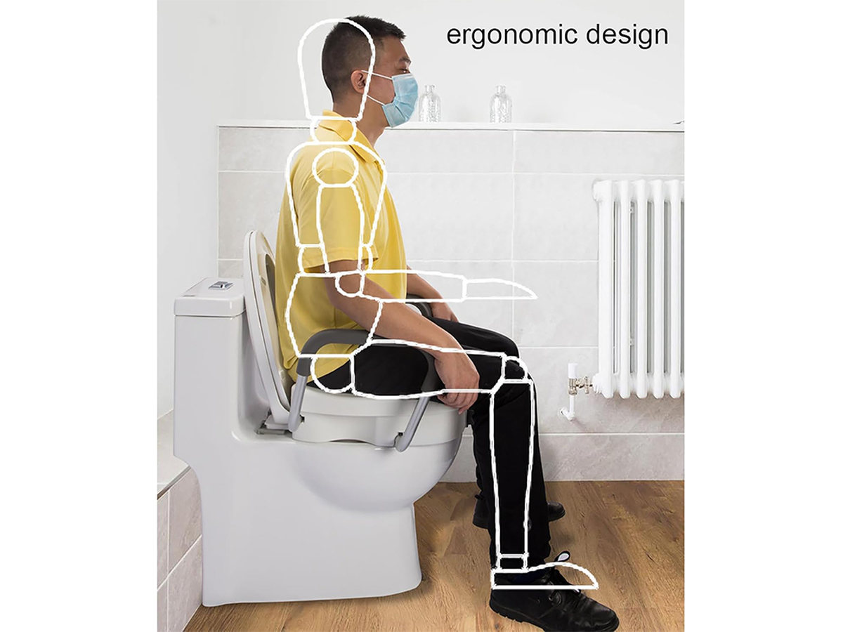 Toilet Seat Riser for Seniors, Handicap Pregnancy Support