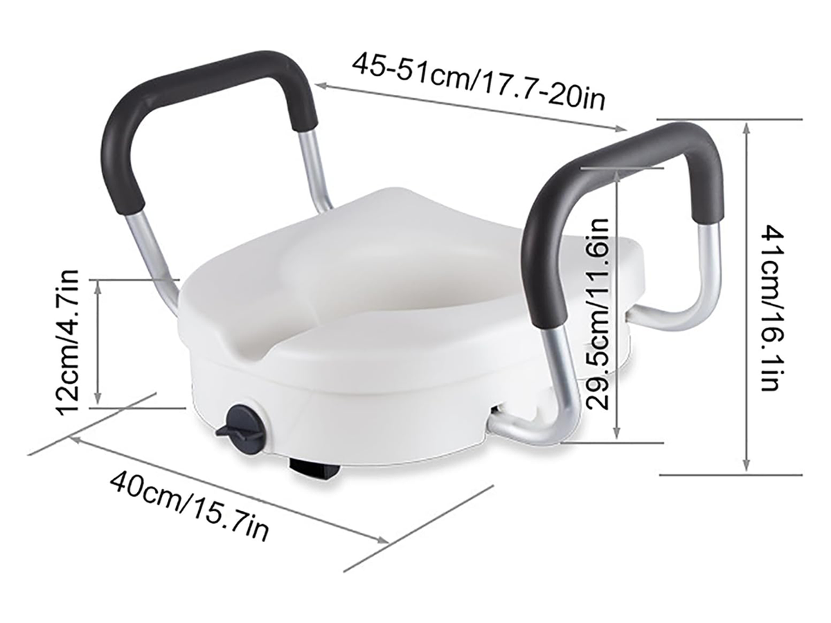 Toilet Seat Riser for Seniors, Handicap Pregnancy Support