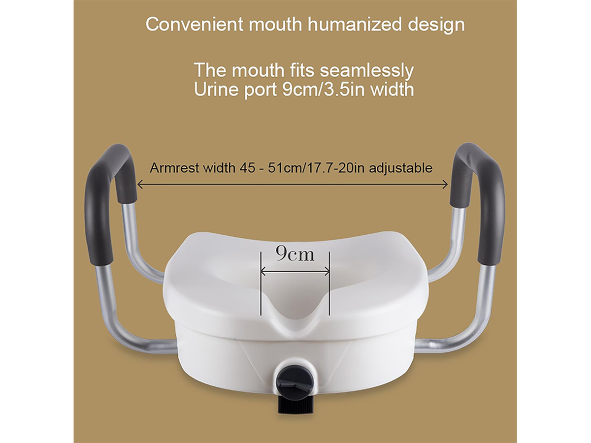 Toilet Seat Riser for Seniors, Handicap Pregnancy Support