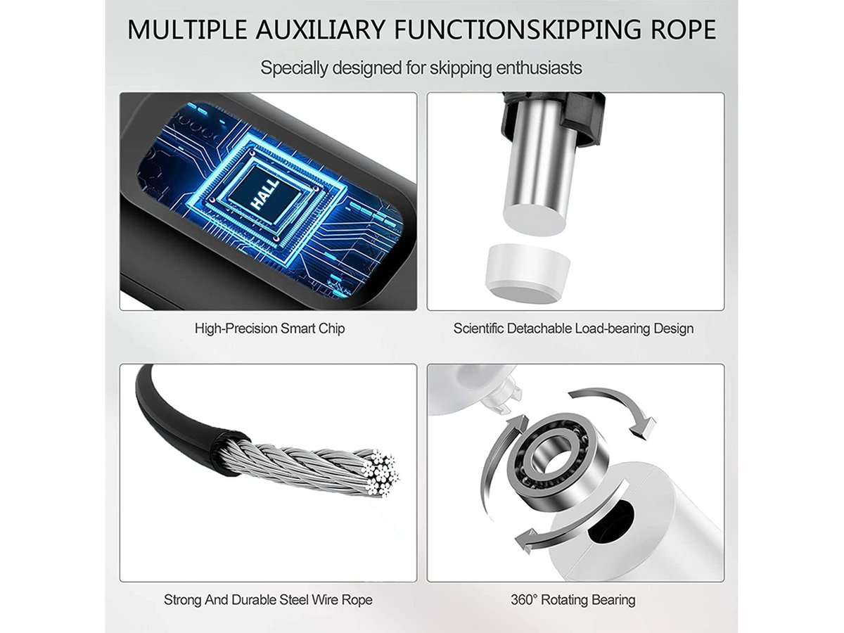 Smart Skipping Rope Digital Fitness Jump Rope with Counter