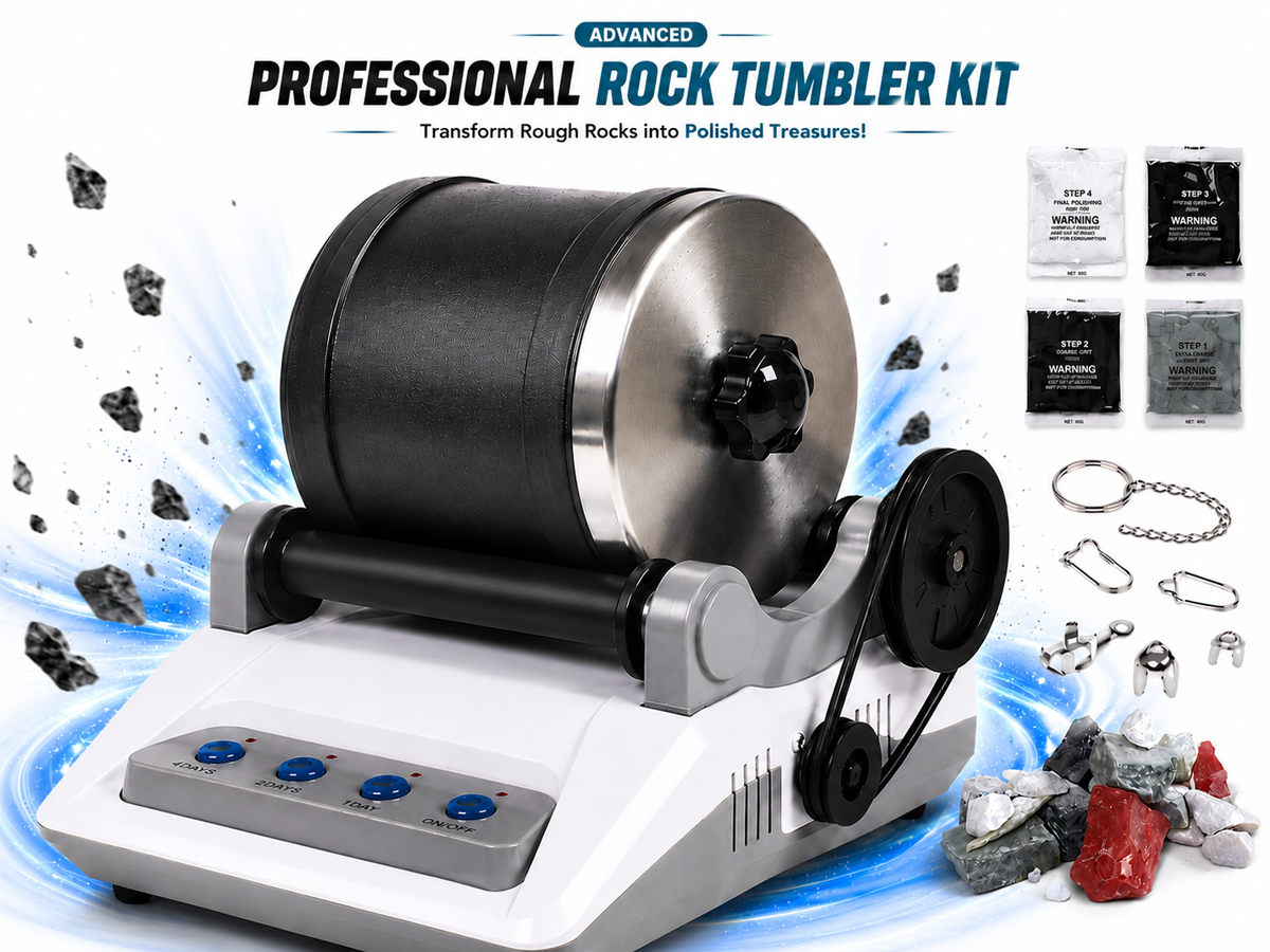 Rock Tumbler Kit Professional Stone Polishing Machine