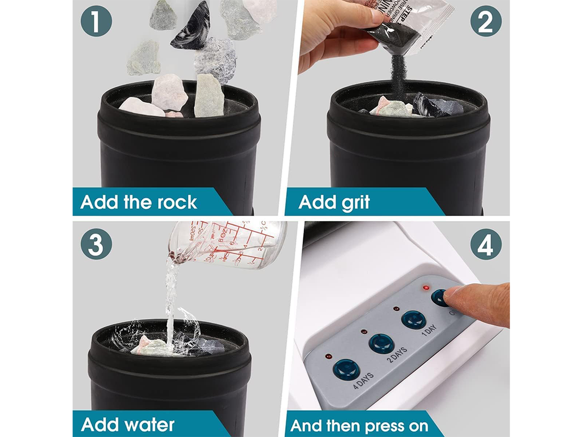 Rock Tumbler Kit Professional Stone Polishing Machine