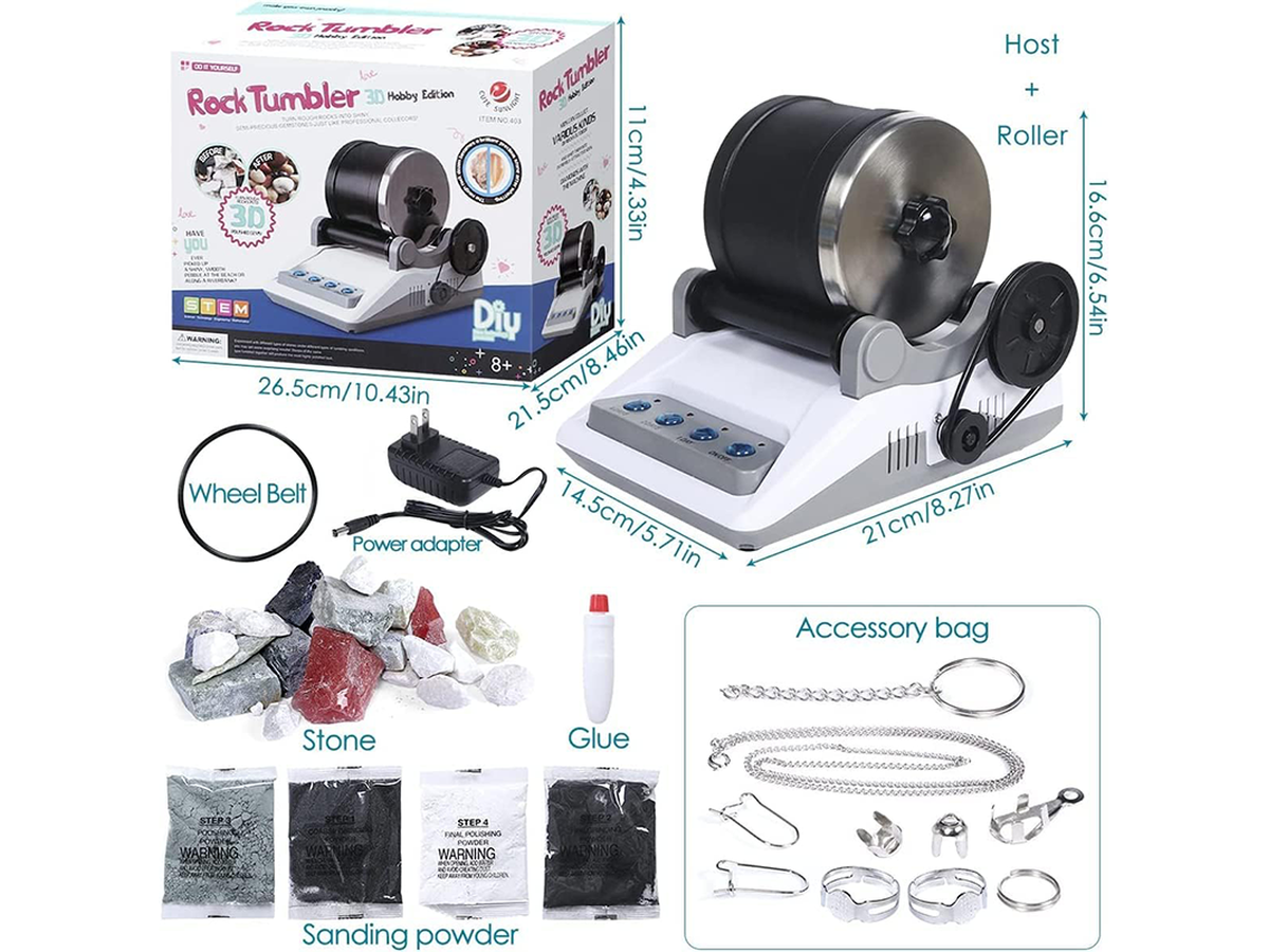 Rock Tumbler Kit Professional Stone Polishing Machine