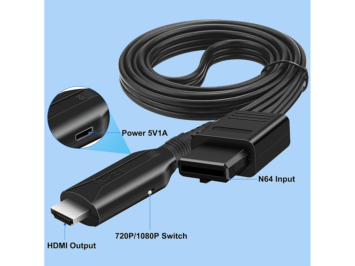 Wii to HDMI Converter N64 HDMI Adapter Cable 1080P