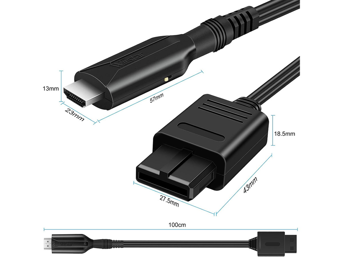 Wii to HDMI Converter N64 HDMI Adapter Cable 1080P