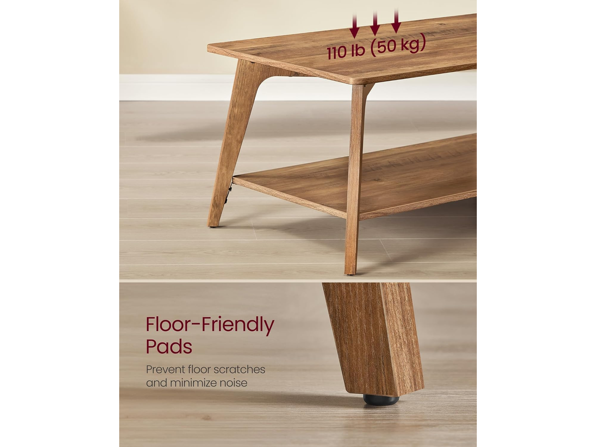 Coffee Table Modern Living Room Centre Table with Storage Shelf