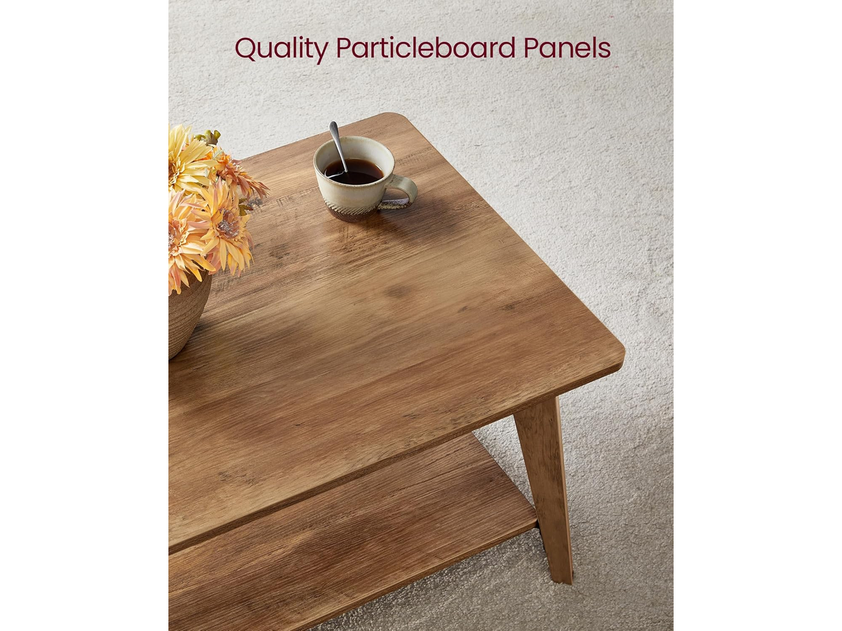 Coffee Table Modern Living Room Centre Table with Storage Shelf