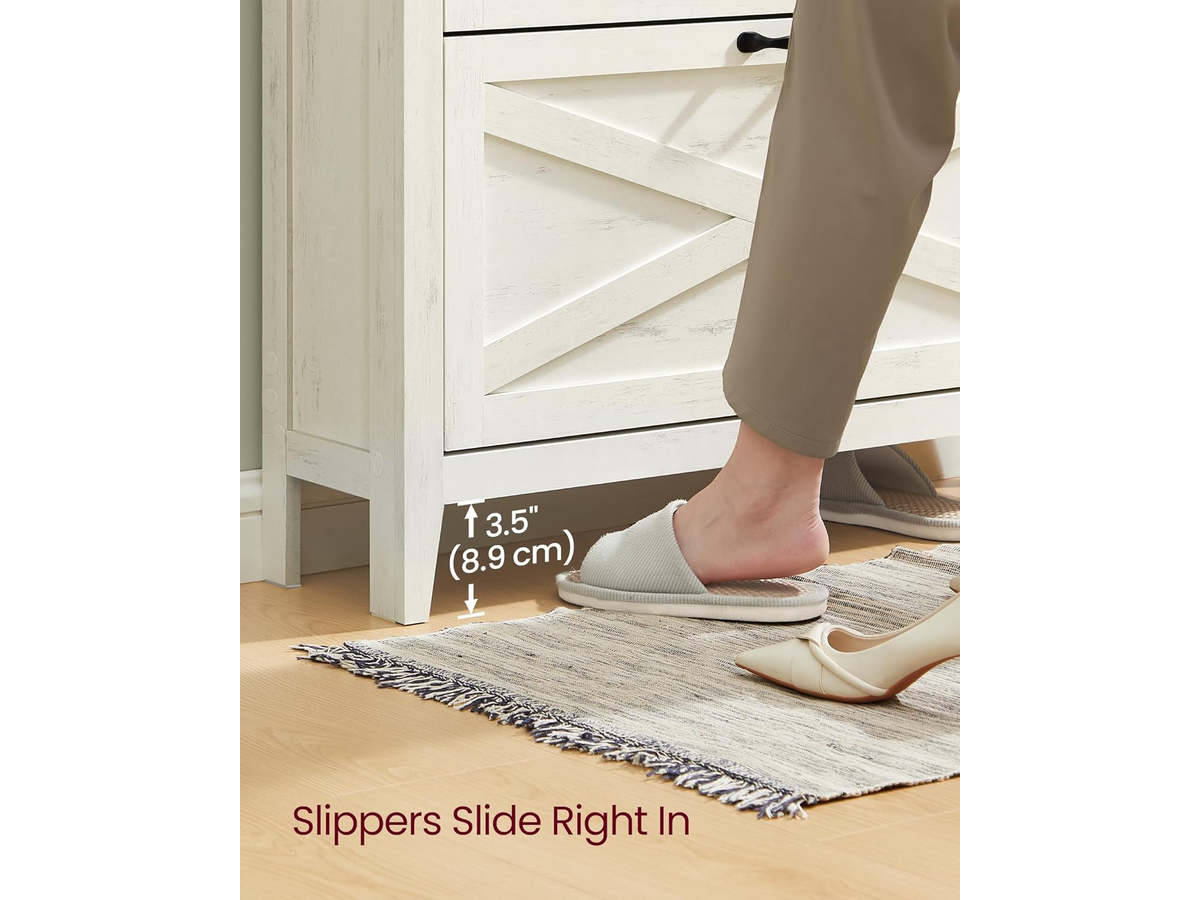 Shoe Storage Cabinet with Flip Drawers