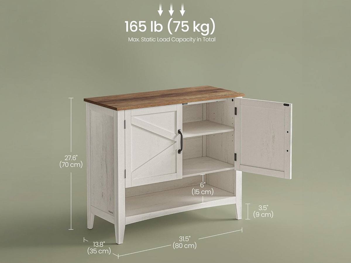 Shoe Storage Cabinet 3 Tier Shoe Organiser with Adjustable Shelf