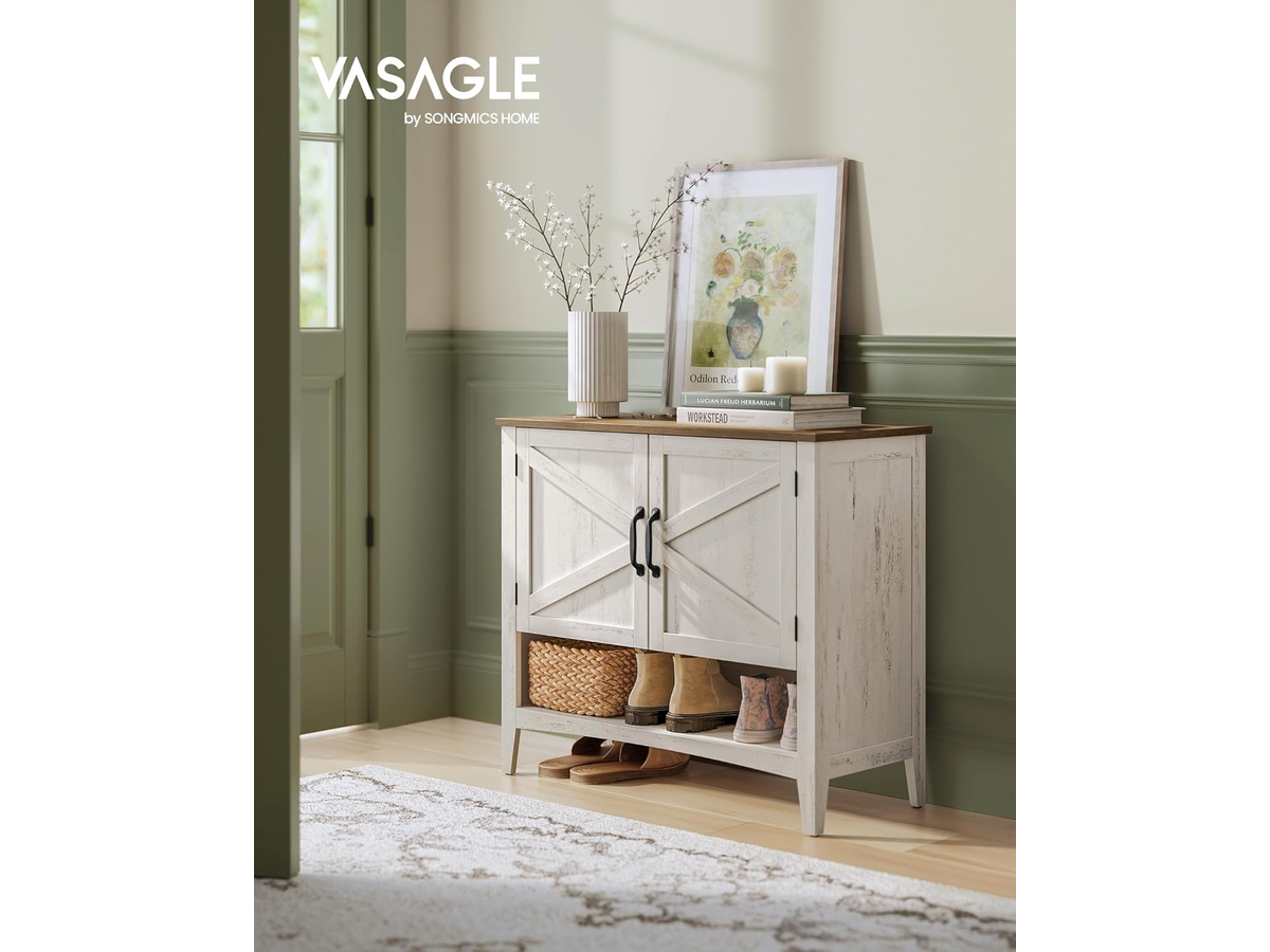 Shoe Storage Cabinet 3 Tier Shoe Organiser with Adjustable Shelf