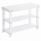 3 Tier Bamboo Shoe Bench