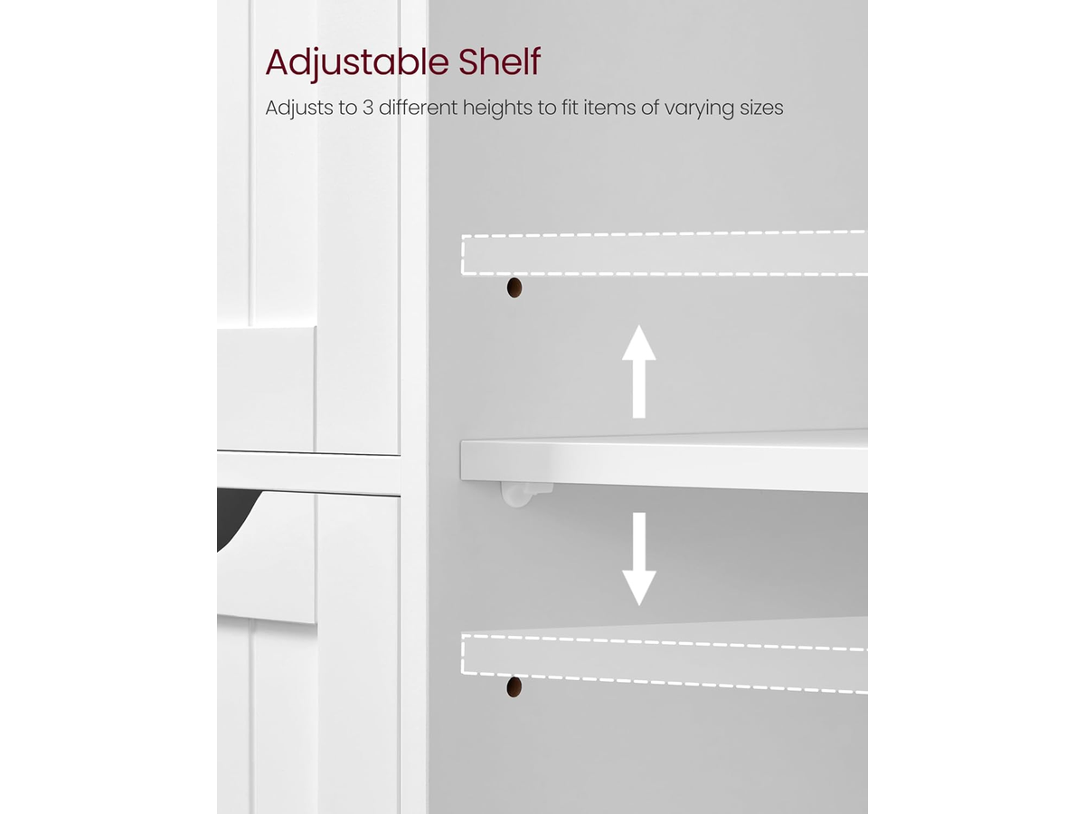 Bathroom Storage Cabinet Freestanding Floor Cabinet with 4 Drawers