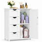 Bathroom Storage Cabinet Freestanding Floor Cabinet with 4 Drawers