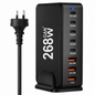 USB C Charging Station 8 Port GaN III Fast Charger 268W