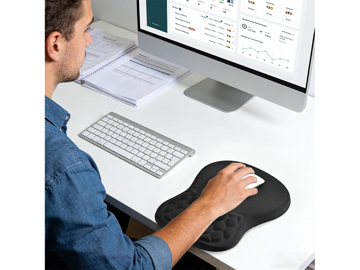 Ergonomic Mouse Pad with Wrist Rest Memory Foam Mousepad