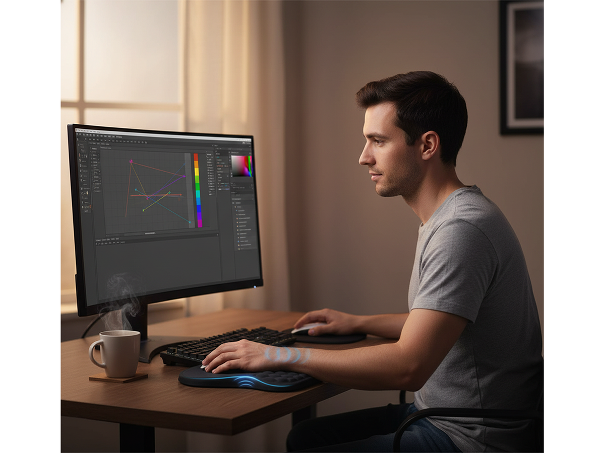 Ergonomic Mouse Pad with Wrist Rest Memory Foam Mousepad